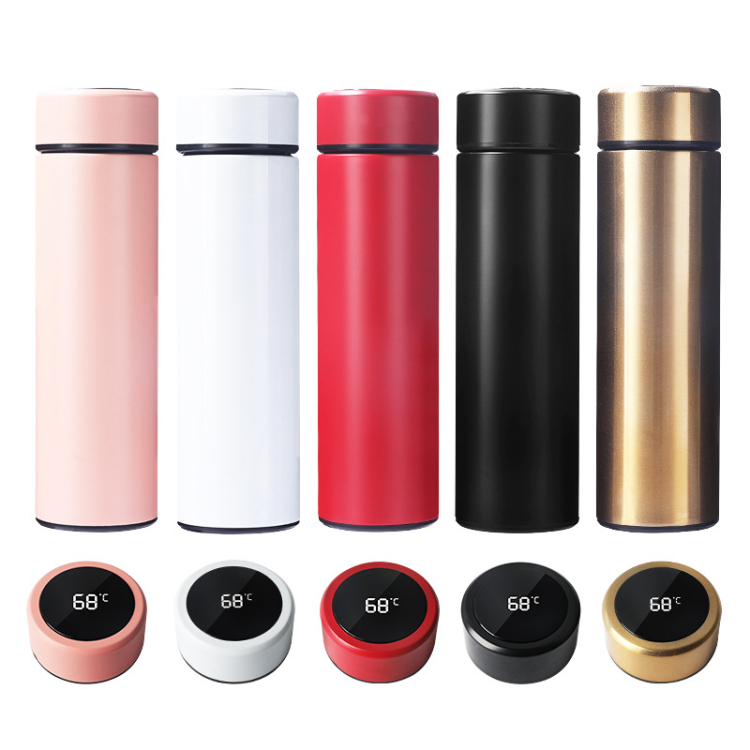 500ML Stainless Staill Thermos Bottle with LED Temperature