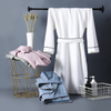 Embroidery Logo Custom Luxury Couple Cotton Bathrobe Adult Women Men Waffle Bath Robe