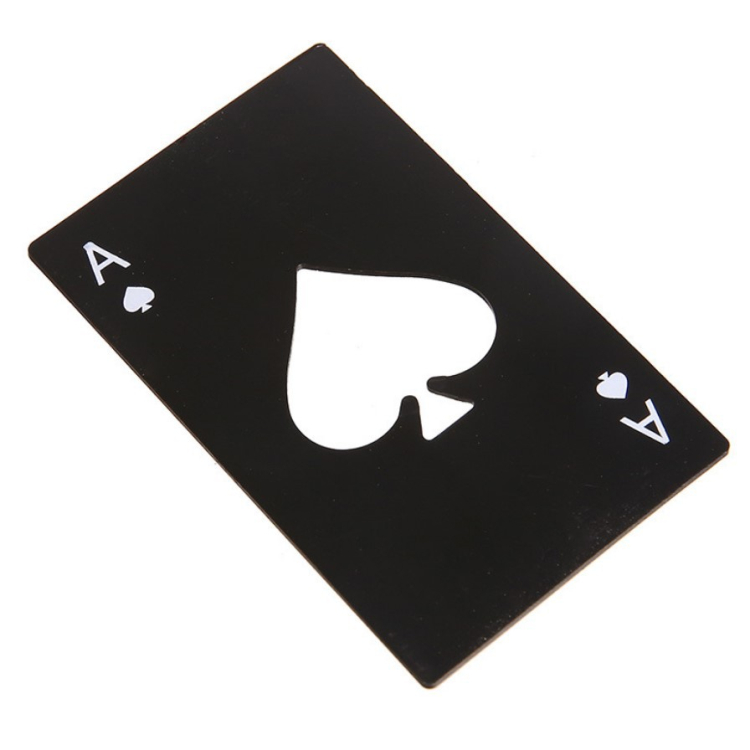 Creative Gift Metal Playing Card Creative Bottle Opener