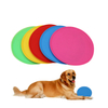 Logo Printing Dog Silicone Soft TPR Rubber Training Pet Dog Toy Products Dog Flying Disc