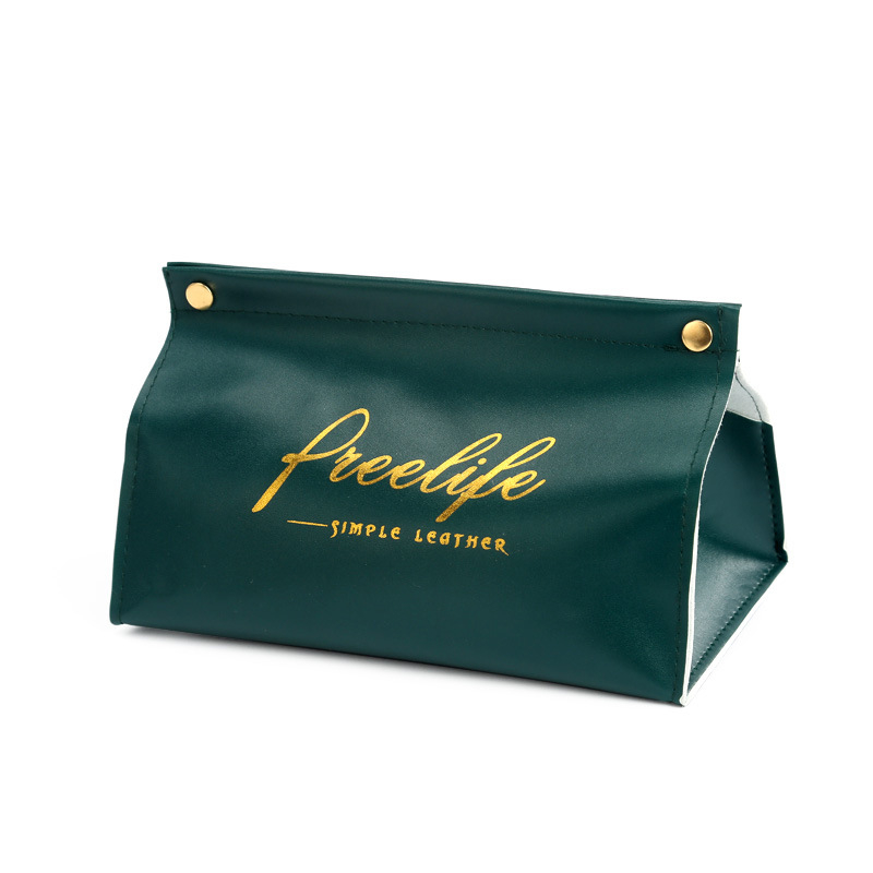 INS Creative Leather Tissue Box with Logo