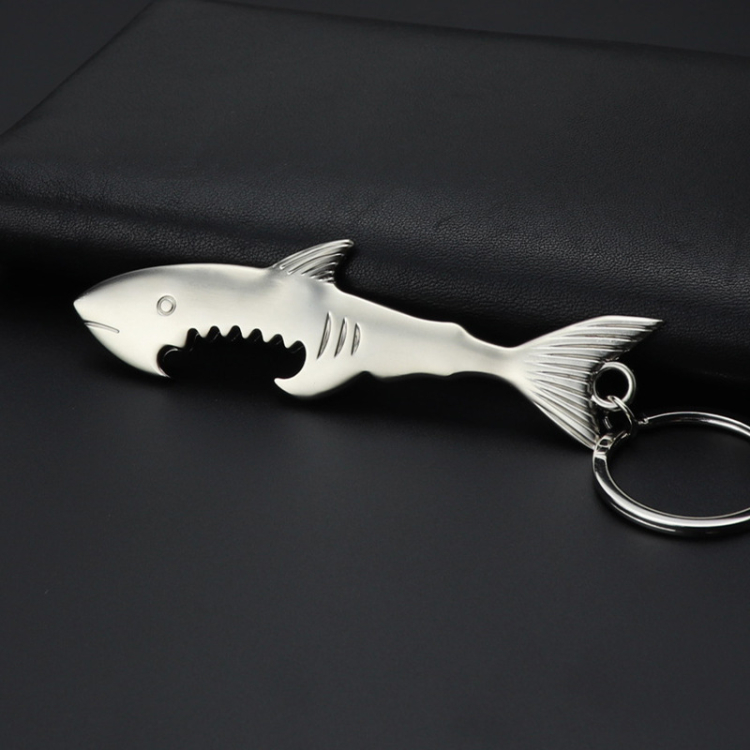 Creative Shark Shaped metal bottle opener keychains