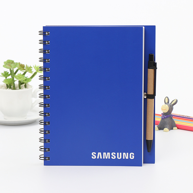 Custom Printing Promotional Gift Logo Printed A5 Coil Notebook ECO Friendly Cardboard Cover Spiral Note Book