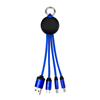 Custom Promotional 4 in 1 Light Up Logo Multi USB Charging Cable USB Data Cable With Personalized LED Backlight Logo