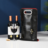 Custom Wine Gift 2 Bottles Pu Leather Wine Bags Wine Carry Gift Bags