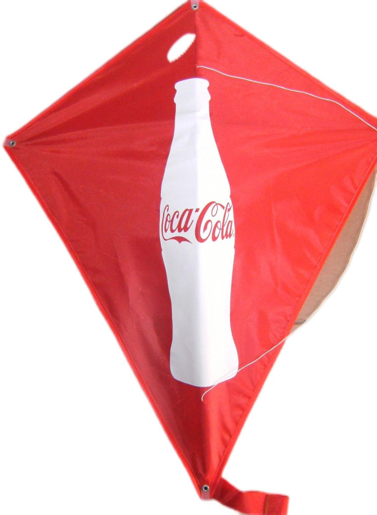 KFC Cola Restaurant Beverage Custom Logo Promotional Gift Printing Diamond Shape Children Kite