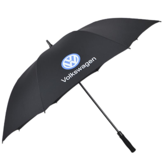 Personalized Logo Printed Advertising Iron Rod 30" Strong Straight Umbrella