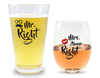 Custom Printing Wedding Gift Couple Glass Cup