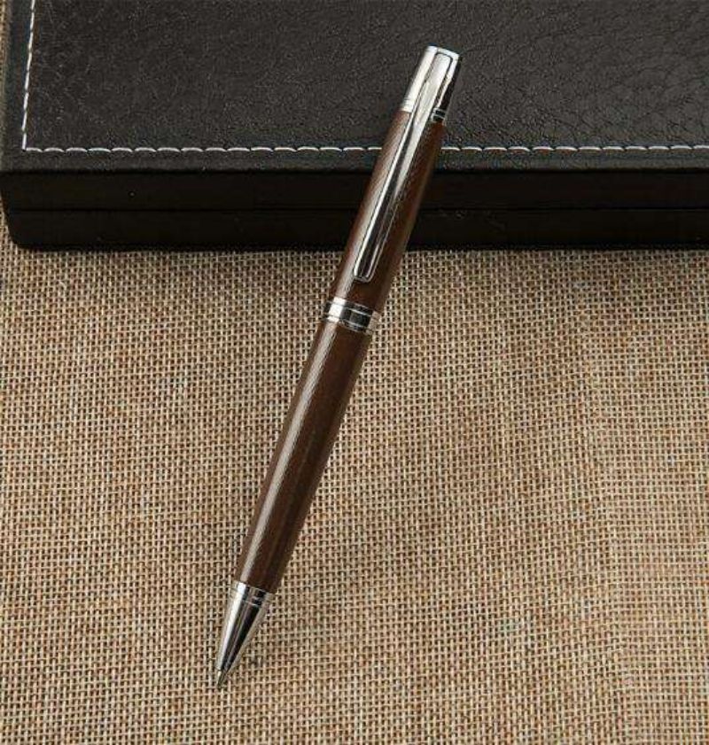 Luxurious Metal ballpoint Pen 0.5mm nib Silver Clip ball point Pen