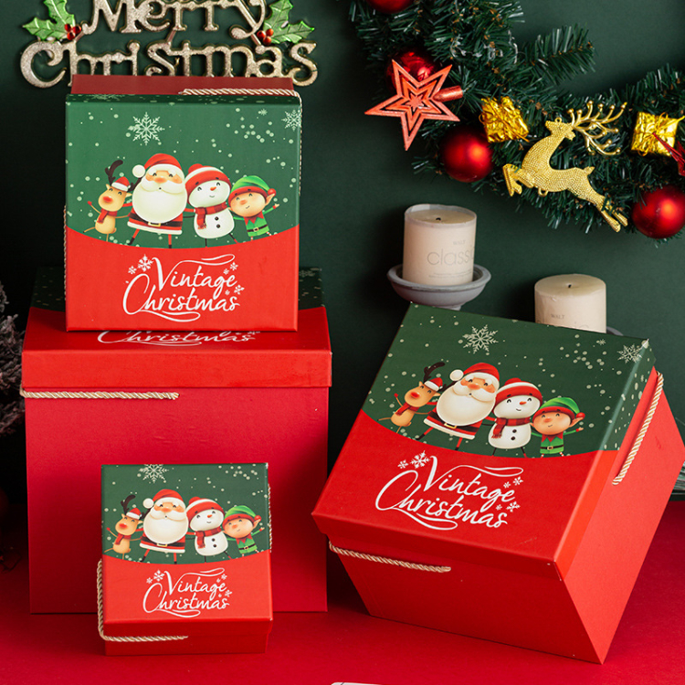 Custom Printing Christmas Gift Packing Paper Box