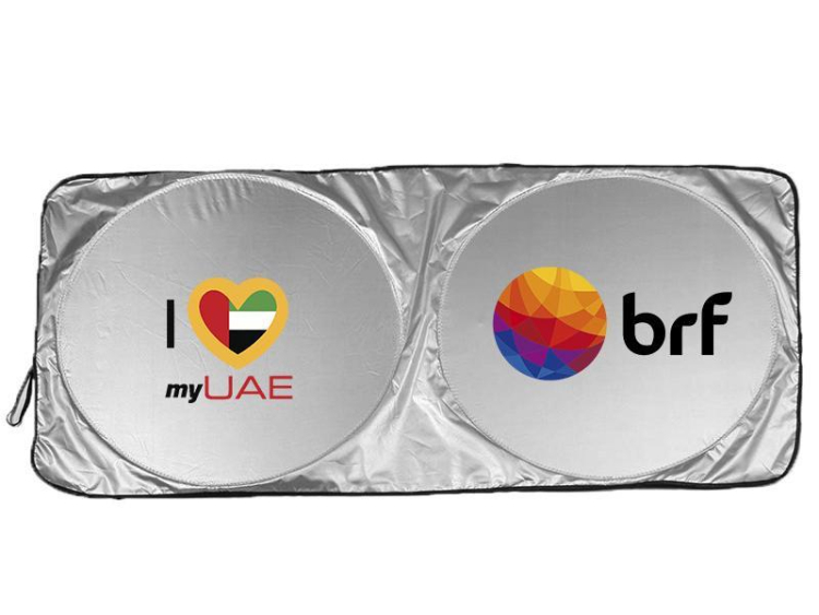 Custom Logo Printing Summer Promotional UV Resistant Silver Coated Sun Shade