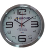 Custom Logo Printed Promotional Gift Metal Wall Clcok 30cm Quatz Wall Clock