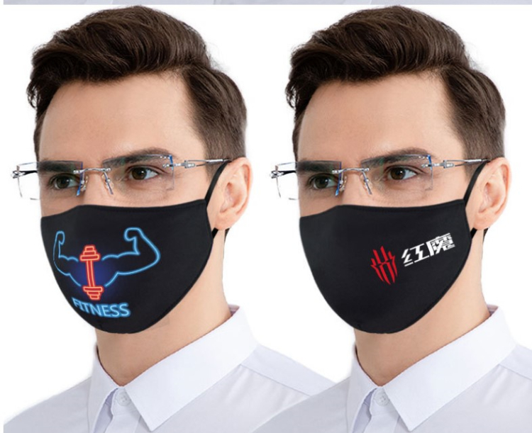 Washable Custom Printing Promotional Gift Fabric Face Mask