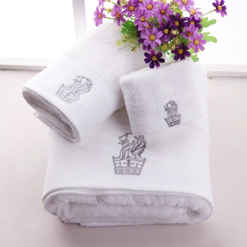 Sheraton Hotel Logo Embroidery Velour Towel