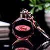 Car Logo 3d Laser Light Blank Acrylic Keychains Key Chain High End Promotional Gift Led Crystal Glass Keychain