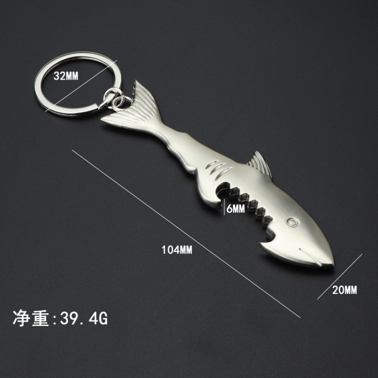 Creative Shark Shaped metal bottle opener keychains