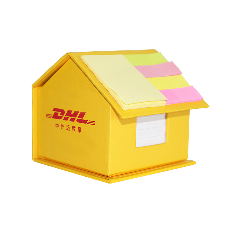DHL New Year Gift Creative House Shape Memo Pad Sticky Note Set