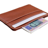 Logo Embossed Gold Stamping Leather Bank Card Cover