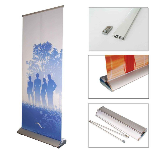 Factory Wholesales Price High Quality Display Roll Up Banner Stand With Luxury Wide Base rollup banner