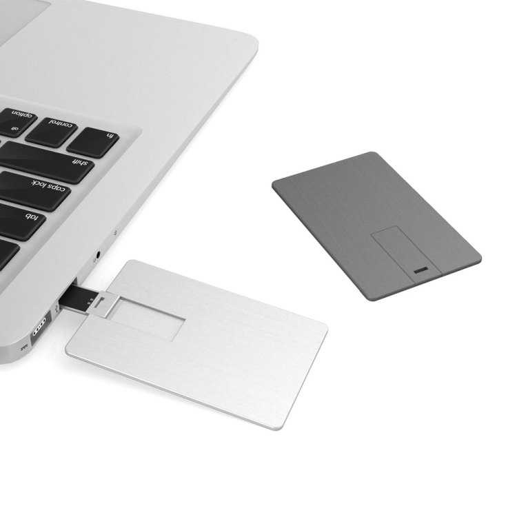 Executive Business Gift Metal Credit Card Shape USB Flash Drive USB3.0 Pendrive Flash Memory