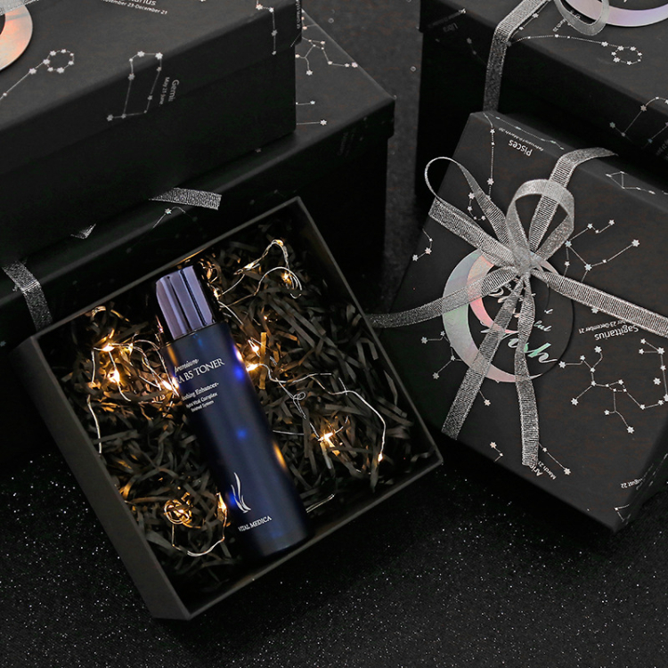 High End Custom Printing Size Black Cardboard Paper Gift Box
