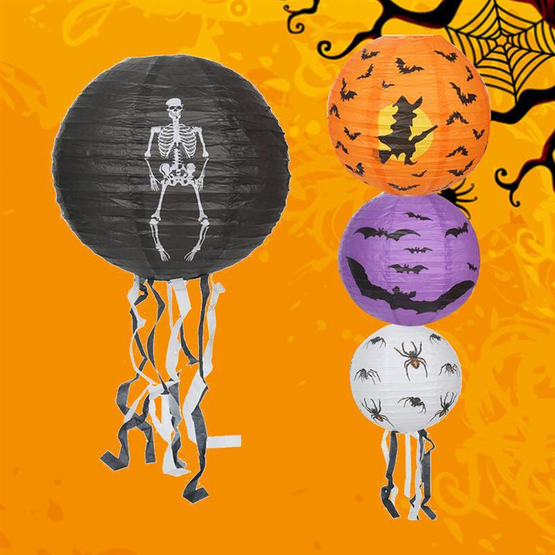 Halloween Ghost Festival Decoration Props Luminous Pumpkin Paper Lantern