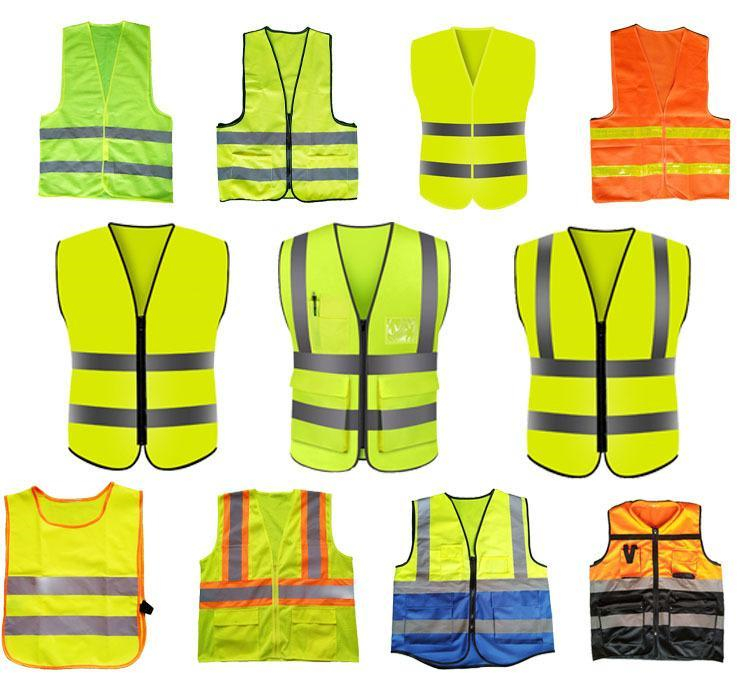 High Visibility Custom Printing Gift Safety Jacket Vest for Police Traffic Building Industry Work Vest 