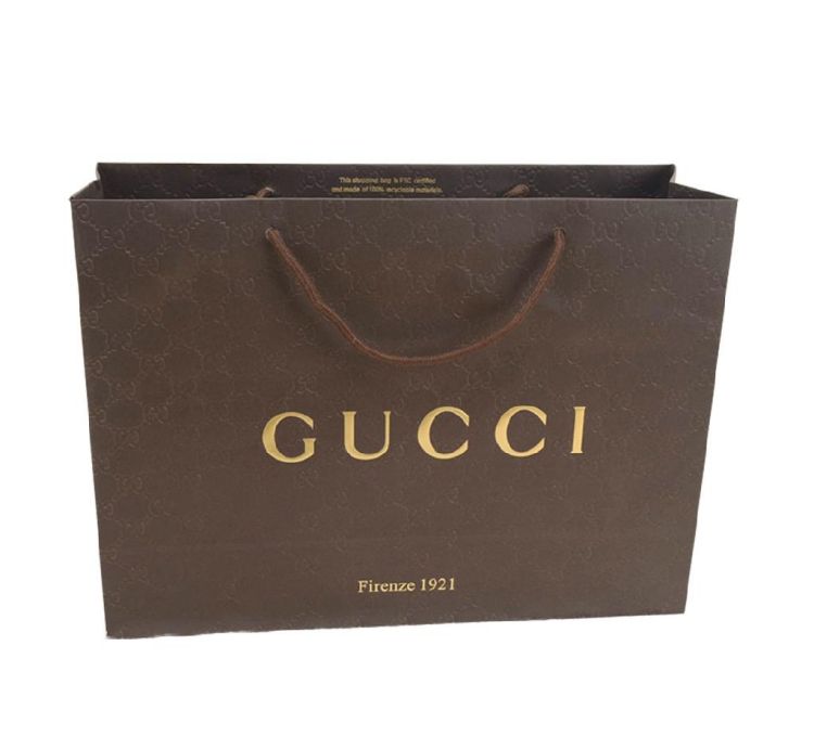 Custom Print Private Label Embossed Logo Golden Foil Green Coated Cardboard Cosmetic Perfume Private Label Small Goodie Gift Bag