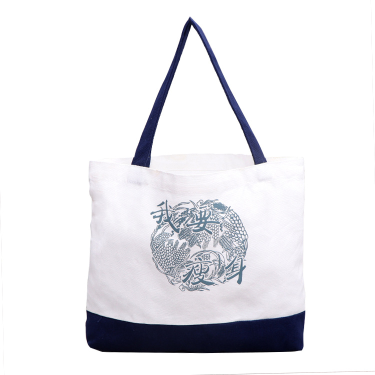 Hot Sale Eco Friendly Reusable Designer Cloth Canvas Cotton Shopping Tote Bag With Custom Logo Printed
