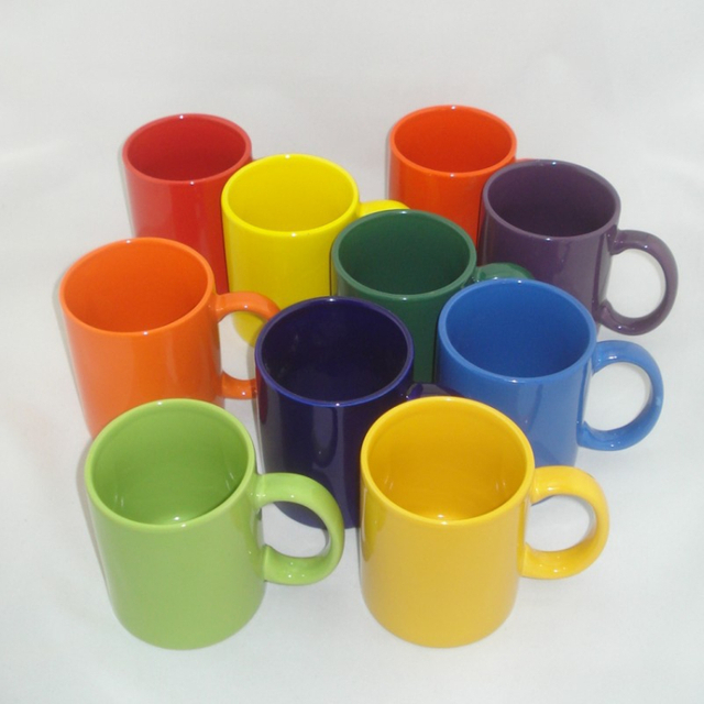 Cheap Advertising Marketing Gift Colorful Ceramic Cup