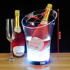 Custom Logo Colorful Light Bar Acrylic Champagne Bucket LED Luminate 5L Plastic Wine Cooler