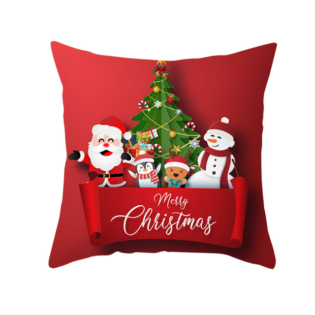 Christmas Promotional Gift Home Decoration Pillow Cover Pillowcases