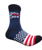 American Presidential Election Campaign Material Promotional Giveawawys Gift Cotton Socks with candidate name jaquard 