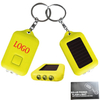 Solar Power 3 LED Solar Light LED Flashlight Keychain Light Torch Ring Holder