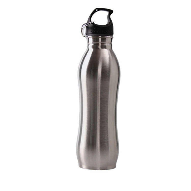 Sports Calabash Shape Stainless Steel Single Wall Water Bottle with Nozzle Lid