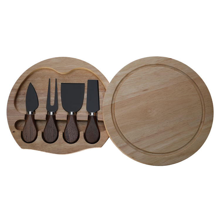Kitchen Accessories Set Utensil Walnut Cheese Knives Set Mini Stainless Steel Cheese Cutting Board Tool Set