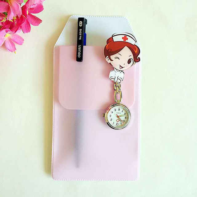 Pharmaceutical Gift PVC Pencil Bag with Nurse Watch