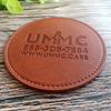 Hign End Hotel Restaurant Kitchen Gift Set Logo Embossed PU Leather Cup Mat Coaster 9cm