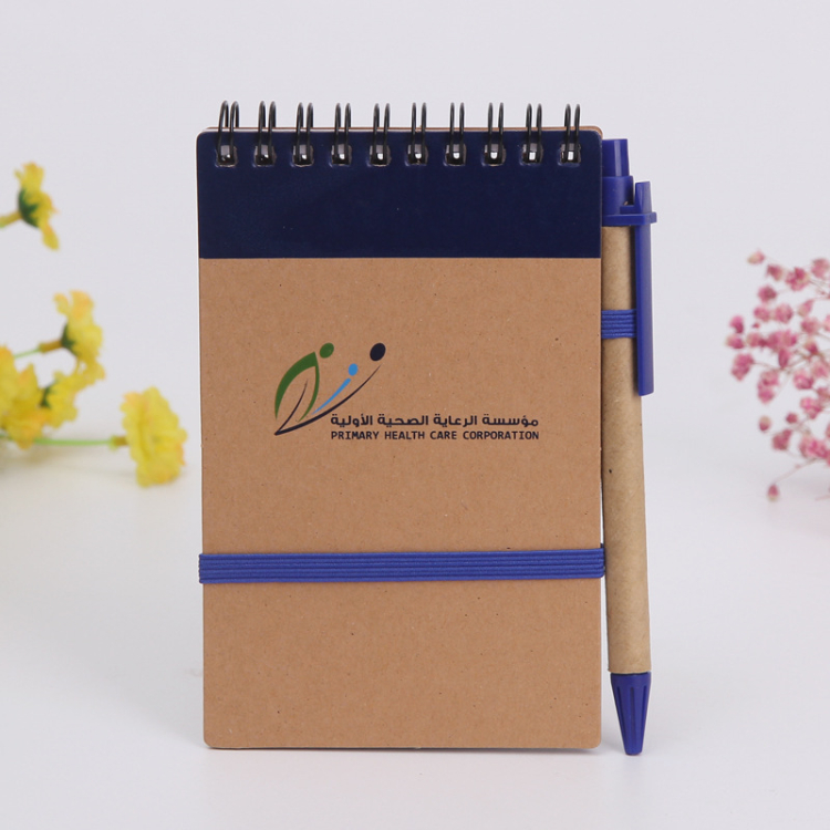 ECO Friendly Pocket Notebook Planner Book Go Green Gift Note Pad with Pen