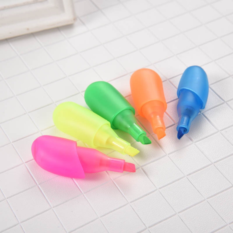 Palm-shaped highlighter mark highlighters stationery set whosale highlighter for kids