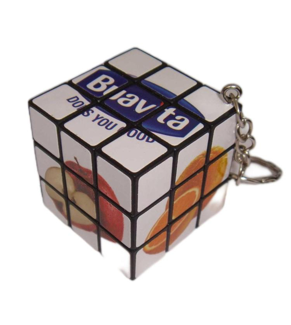 Bank Promotional Gift Keyring Magic Cube Custom Printing Advertising Gift