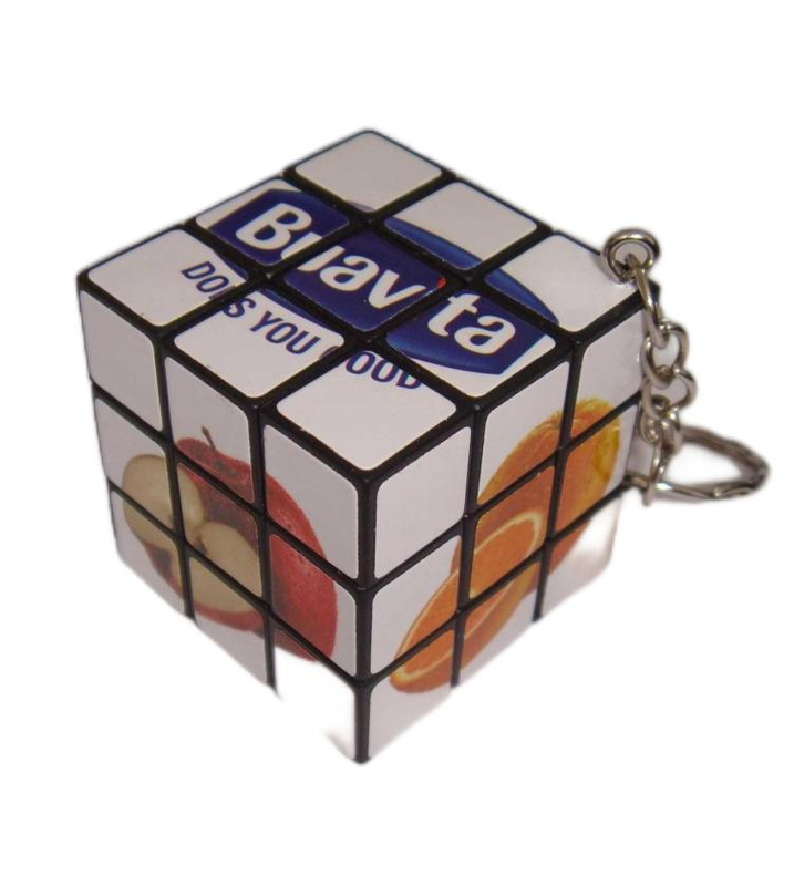 Bank Promotional Gift Keyring Magic Cube Custom Printing Advertising Gift