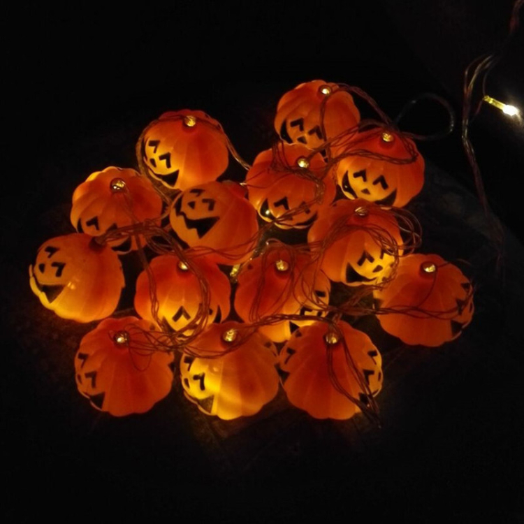 New Indoor Decor Battery Operated cute ghost string light for Halloween Party Decoration Pumpkin Led String Lights