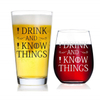 Custom Printing Wedding Gift Couple Glass Cup