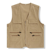 Promotional Logo Printed Men Outdoor Multi-Pocket Waistcoat Mesh Fishing Vest