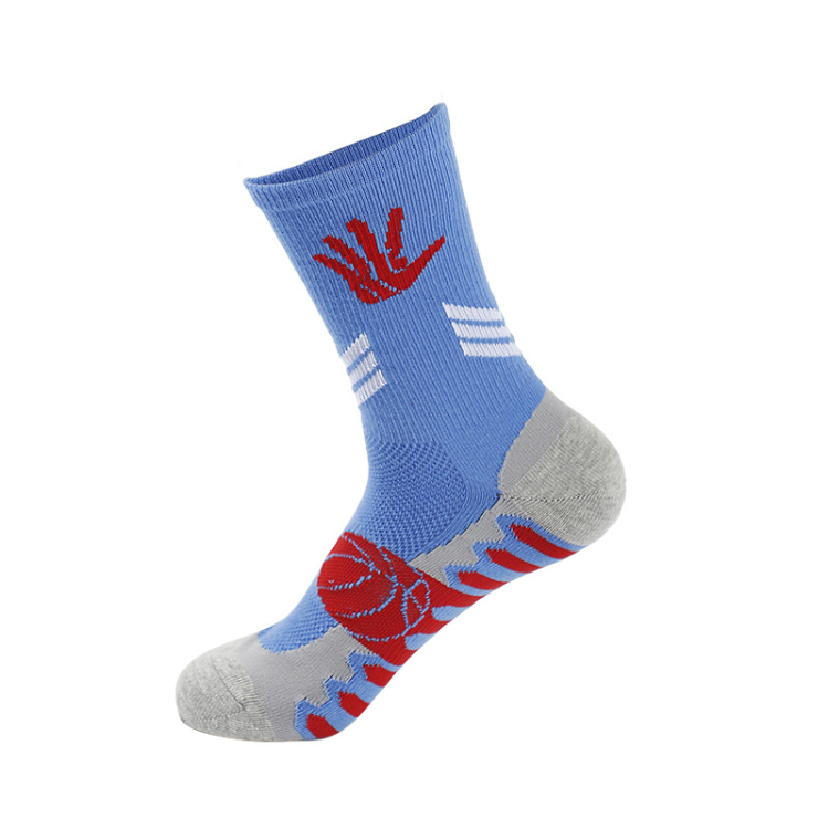 Men Custom logo Socks Soccer Grip Socks With Logo Jaquard for Promotions