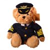 Airlines Captain Hostess Plush Bear