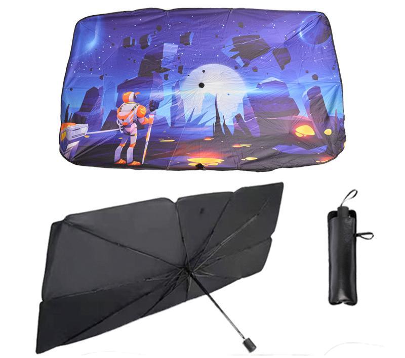 Summer front window canopy uv rays heat visor protector foldable car windshield sun shade umbrella