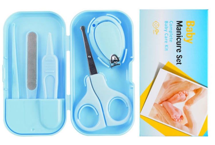 Custom Logo OEM 4 pcs Baby Care Grooming Set Manicure Kit