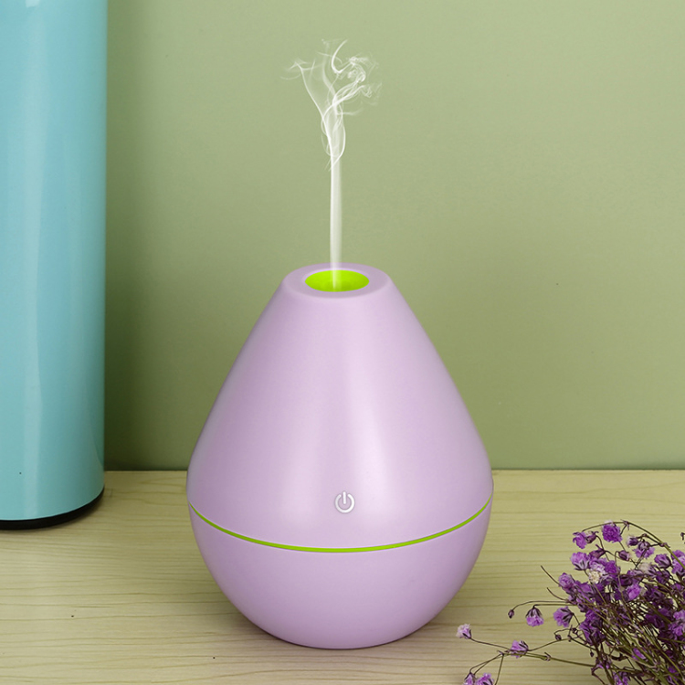 200ml USB air Humidifier Electric Aroma Essential Oil Diffuser Ultrasonic Wood Grain 7 Colors Lights